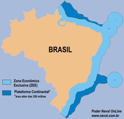 Amazônia Azul   -   Fonte: Site Poder Naval